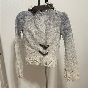 CASCH Creme Pressed Wool Women's Jacket